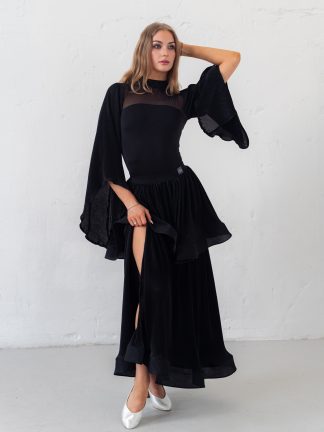 Midnight Flow Pleated Skirt